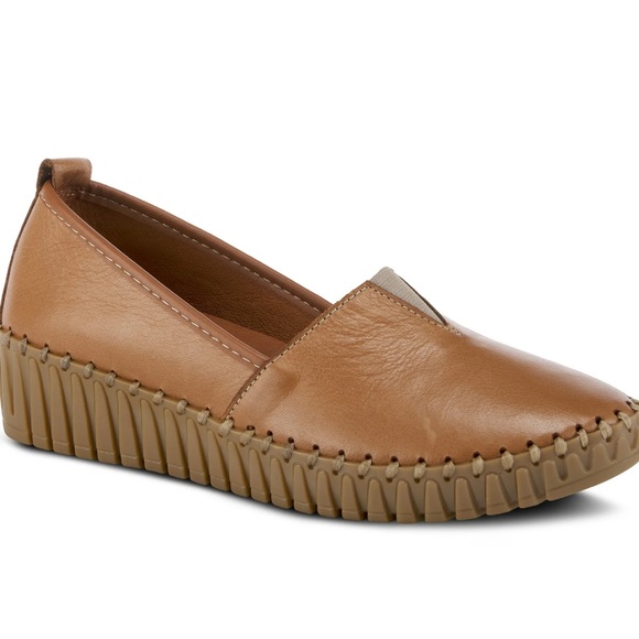 Spring Step Brown Slip-On Flats - Picture 1 of 8